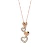 Collar de cuatro corazones